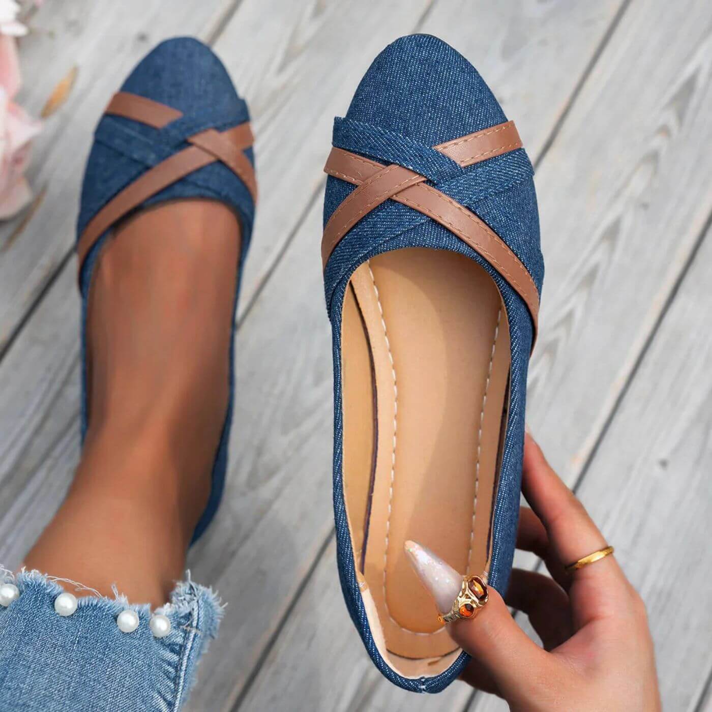 Amari™ - Ortopediske Lettere Denim-Loafers