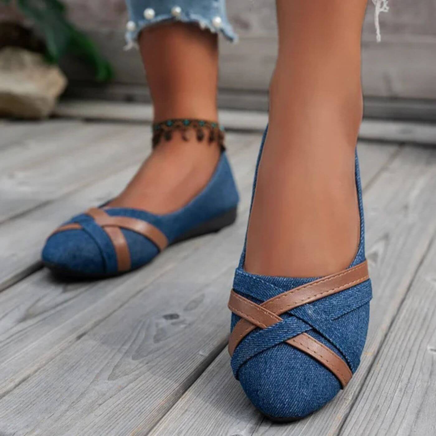 Amari™ - Ortopediske Lettere Denim-Loafers