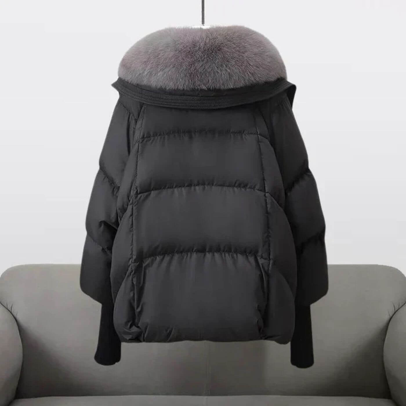 Olivia™ - Elegant Vinterdunjakke med Pelskrage