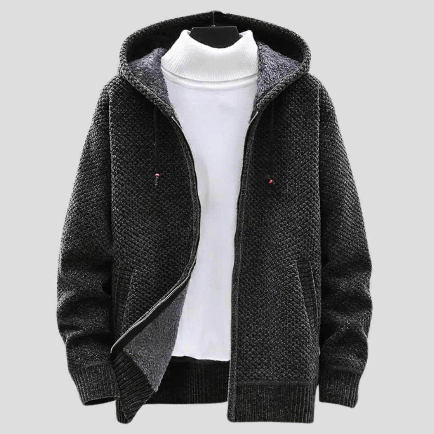 Rowan™ - Vinterhettejakke med Fleecefôr og Strikk