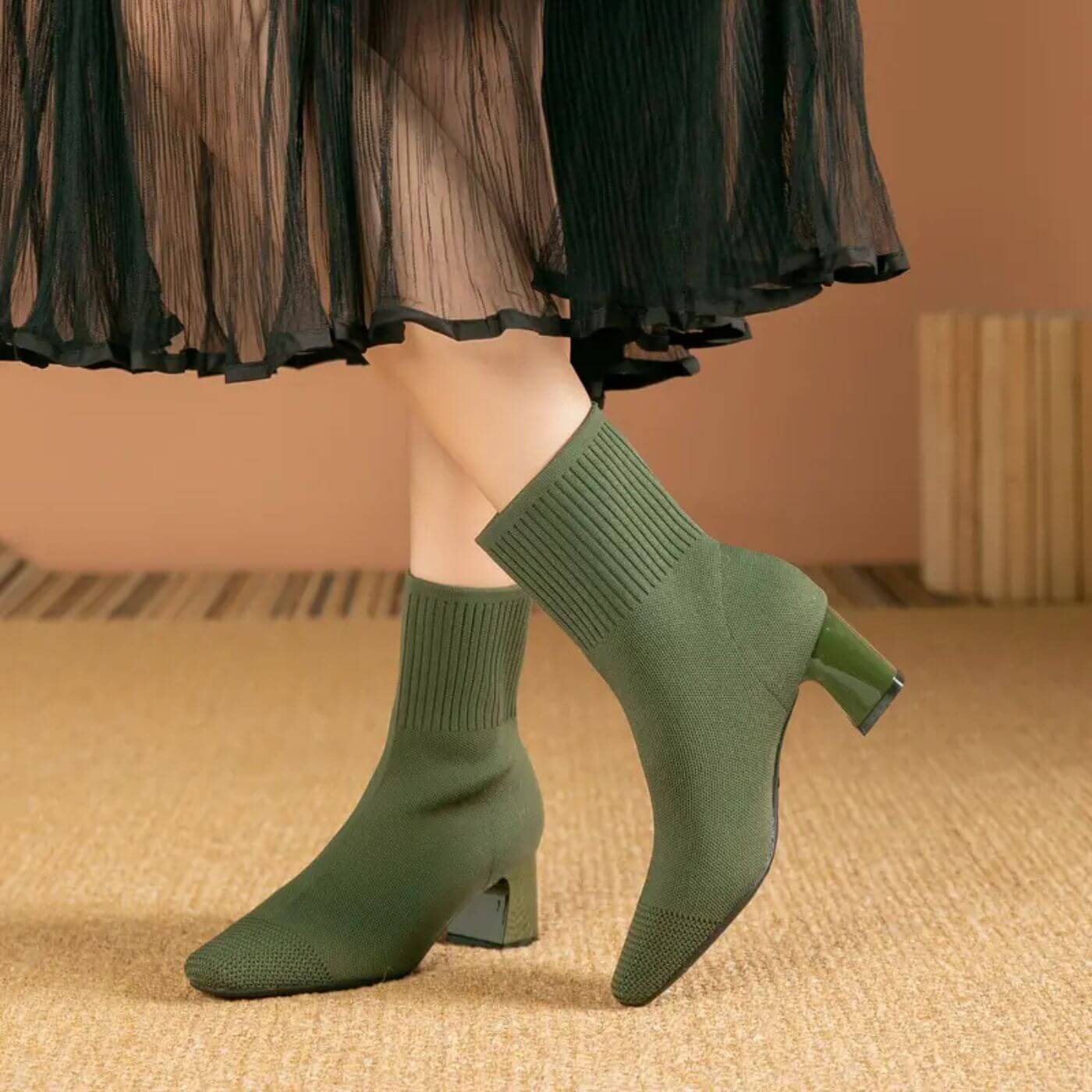 Selma™ - Elegante Strikkede Ankelstøvler