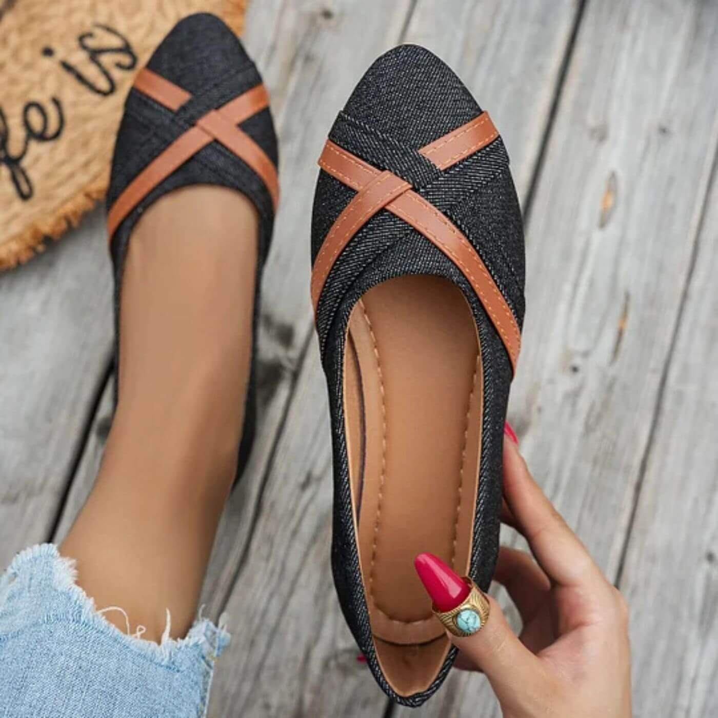 Amari™ - Ortopediske Lettere Denim-Loafers