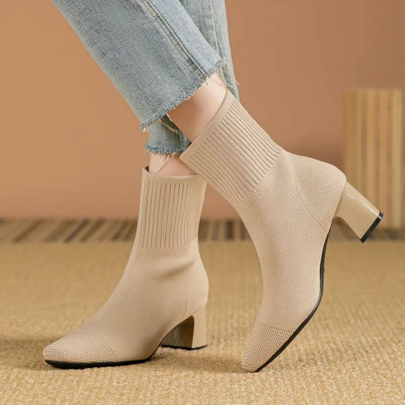 Selma™ - Elegante Strikkede Ankelstøvler