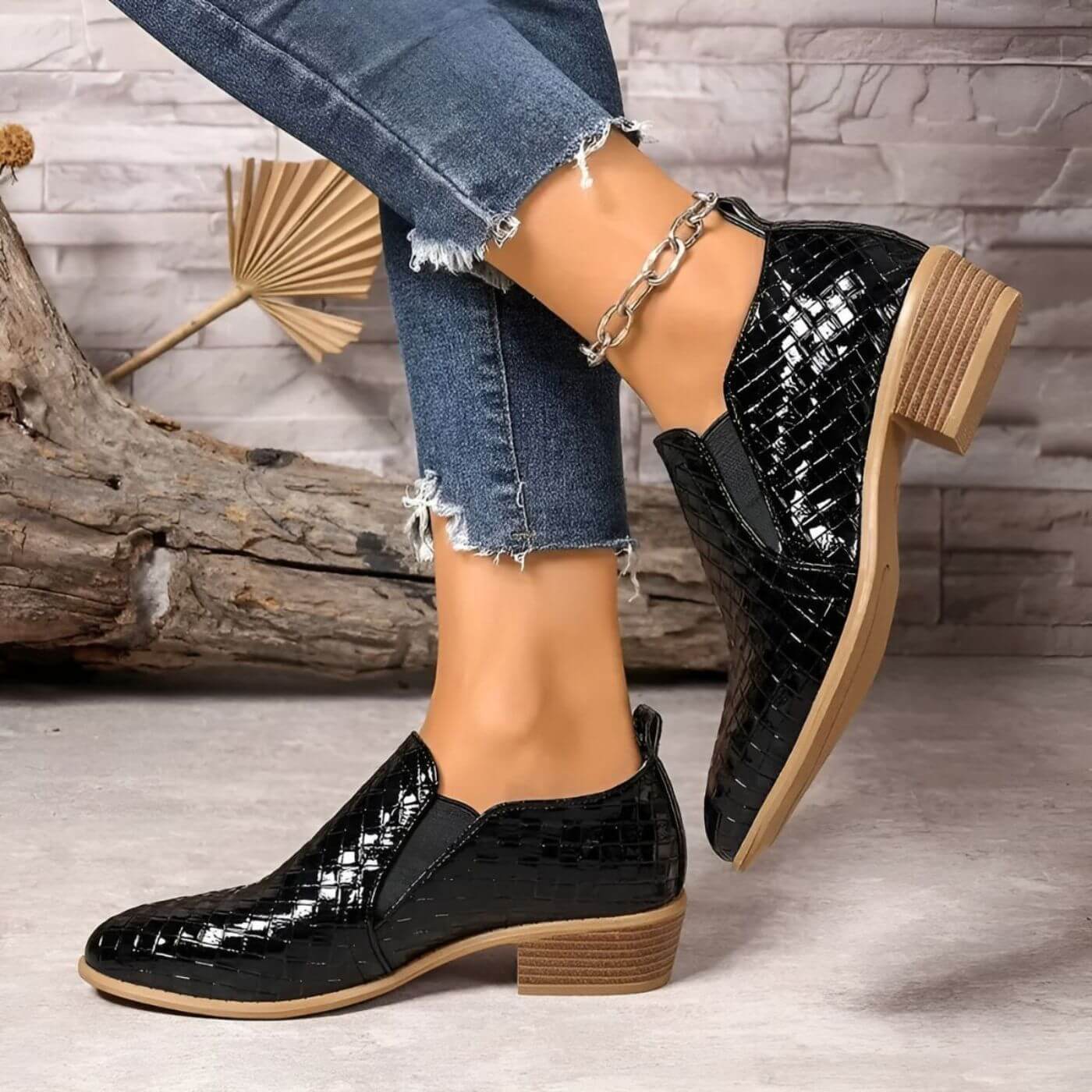 Victoria™ - Ortopediske Oxford Sko i Skinn